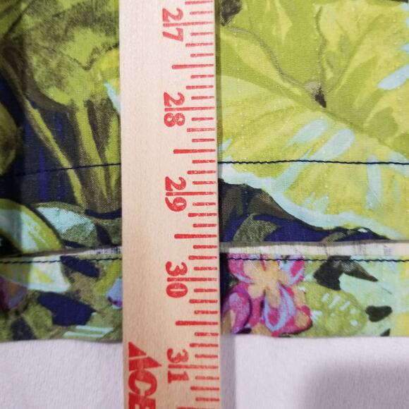 Tommy Bahama Shirt XL Camp Lush Oasis Island Navy Blue 100% Silk Aloha Hawaiin - Picture 10 of 11